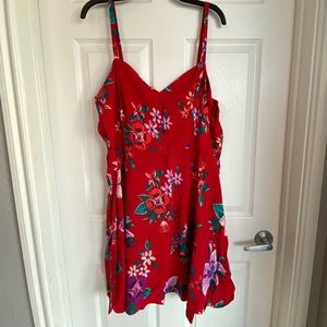 Red summer dress